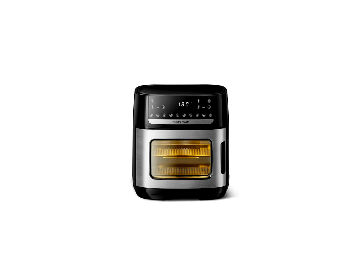 Revisão Philips Walita Airfryer Forno Série 5000 – 12L: Desempenho aerodinâmico superior e facilidade na pia, com preço premium