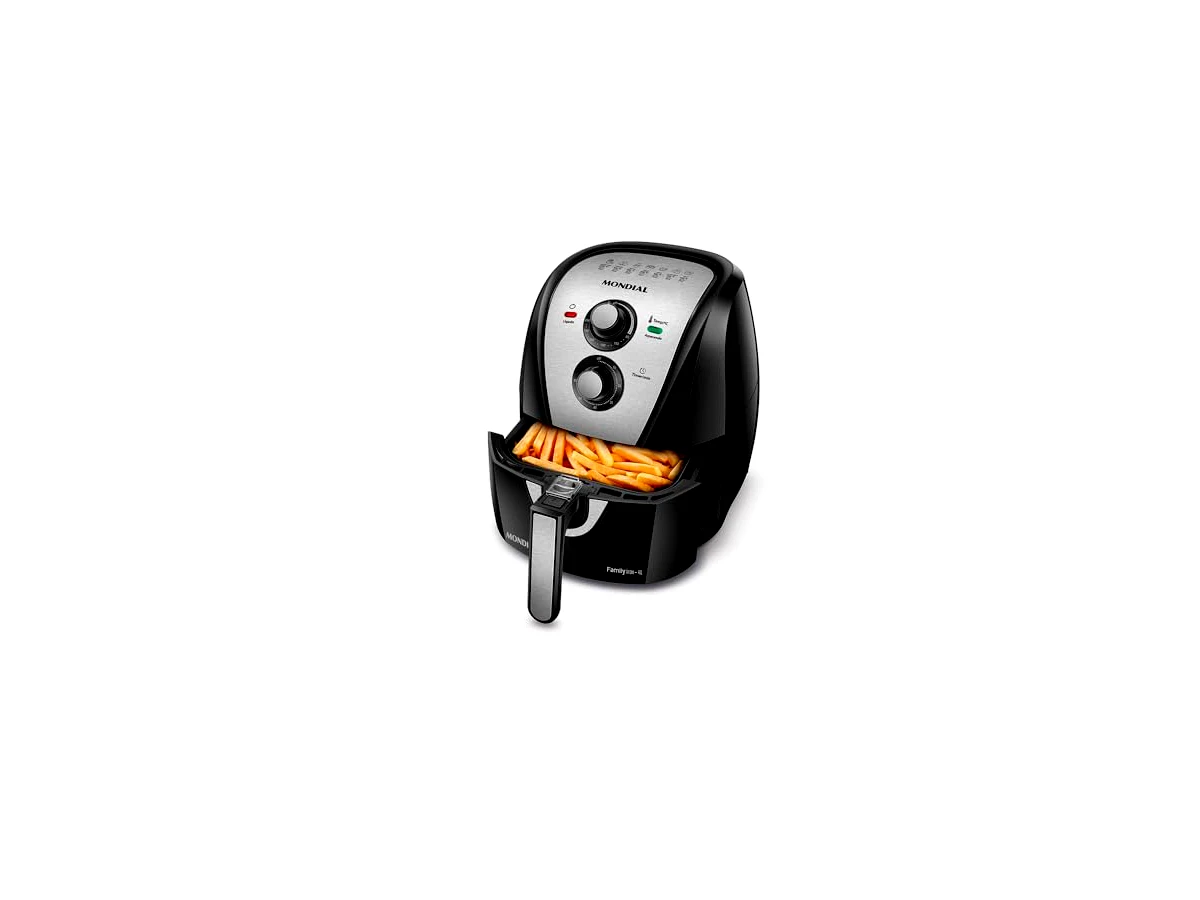 Revisão Fritadeira Elétrica Sem Óleo Mondial Family Inox AFN-40-BI 4L: o cesto quadrado faz toda a diferença no preparo diário