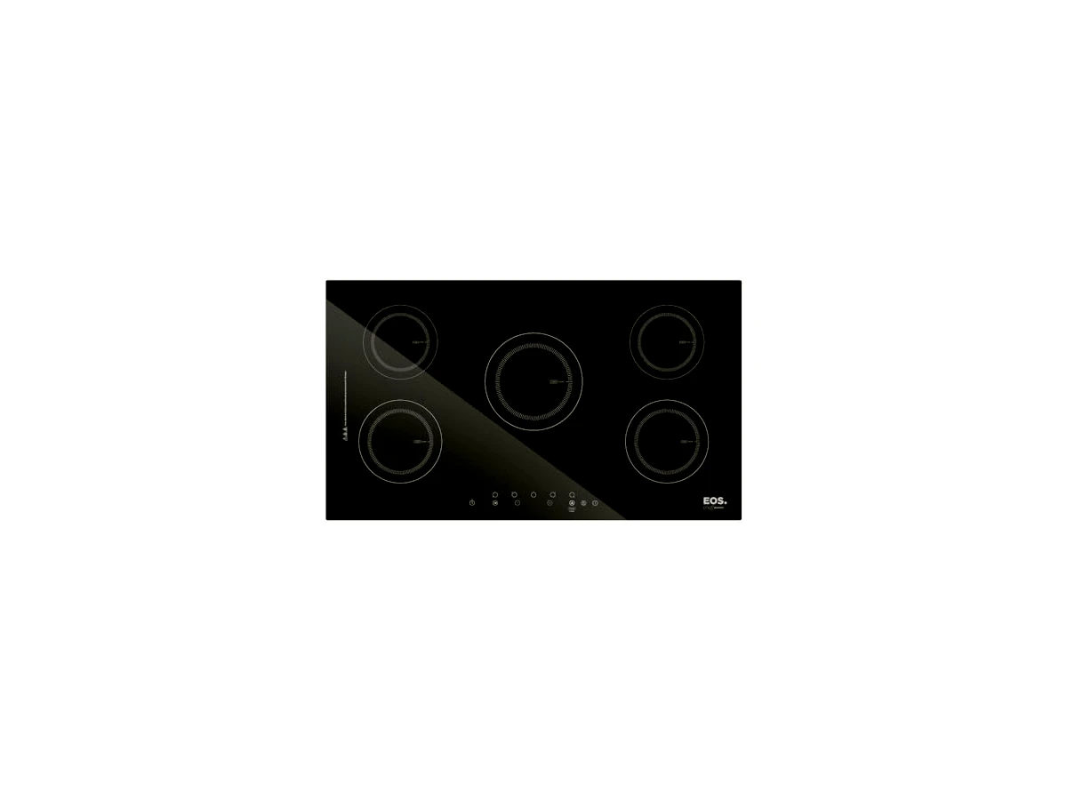 Revisão Cooktop de Indução Cinco Bocas EOS 90cm Preto 9500W 220V: desempenho robusto e estabilidade térmica em uso extremo