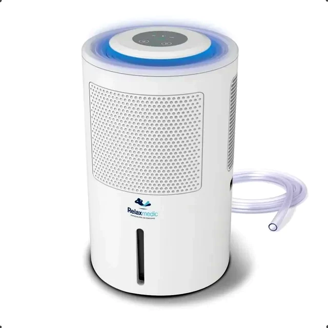Revisão Desumidificador de Ar Relaxmedic 1.8L Air Ion Plus: Campeão de extração para despensas e lavanderias, mas ruidoso para quartos