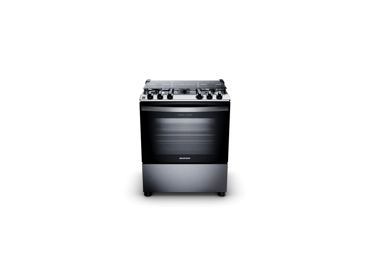 Revisão Fogão de Piso 5 Bocas Brastemp BFS5GDR Cor Inox com Turbo Chama e Grill Elétrico: Conforto ergonômico e potência no preparo