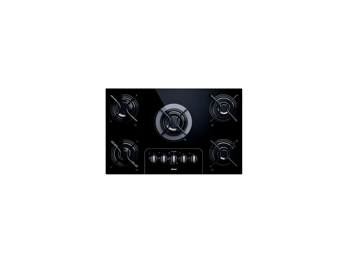 Revisão Cooktop a Gás Consul 5 Bocas Vidro Temperado Preto CD075AE: a escolha certa para guiar a potência da chama sem adivinhações