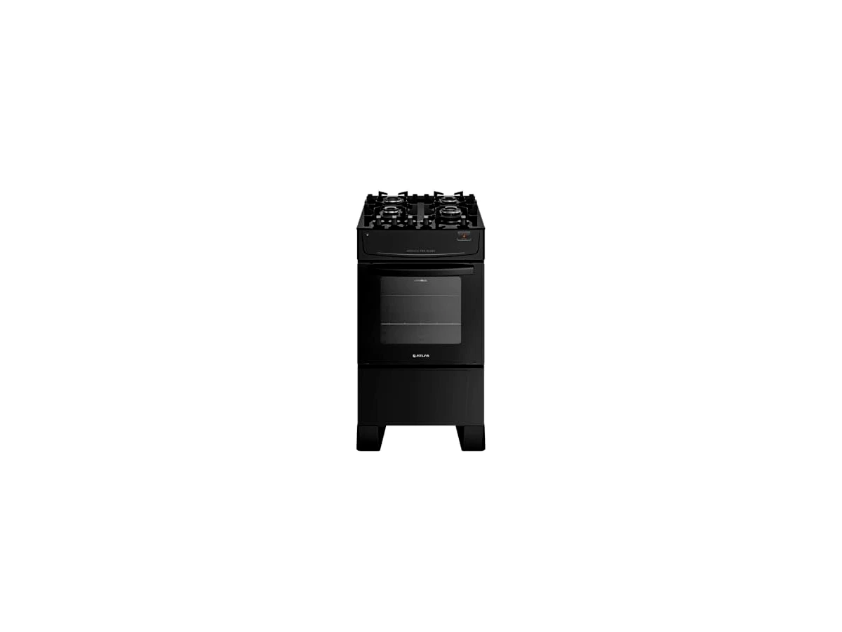 Revisão Fogão 4 Bocas Atlas Mônaco Top Glass Preto com Mesa de Vidro e Acendimento Automático: A estética do cooktop com a praticidade do fogão de piso