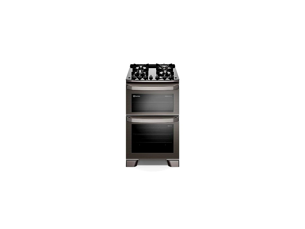 Revisão Fogão Electrolux 4 Bocas Experience FE4DC (Cinza de Piso com Duplo Forno e PerfectCook360): o melhor compacto para assar em dose dupla