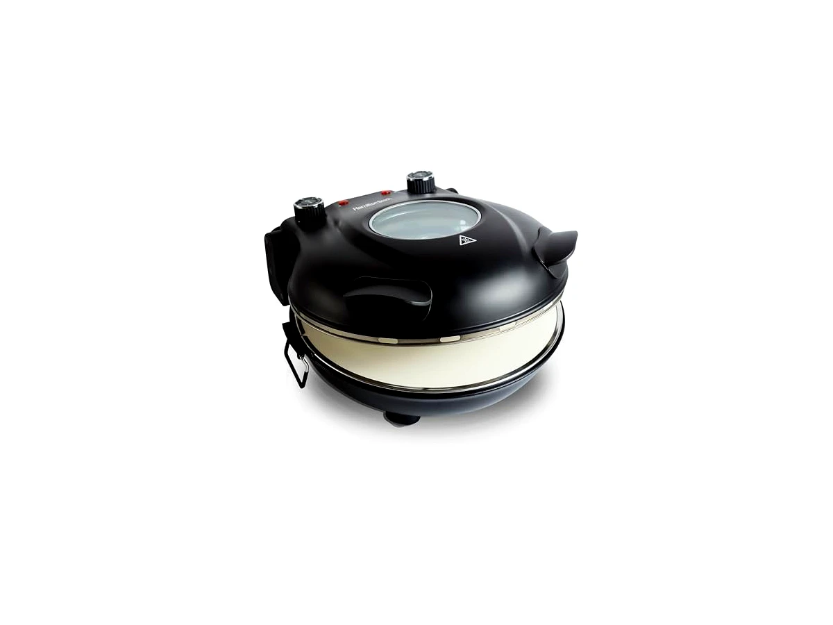 Revisão Forno de Pizza Elétrico Preto Hamilton Beach com Visor e Pedra Refratária: a melhor escolha de alta caloria para tomadas 127V