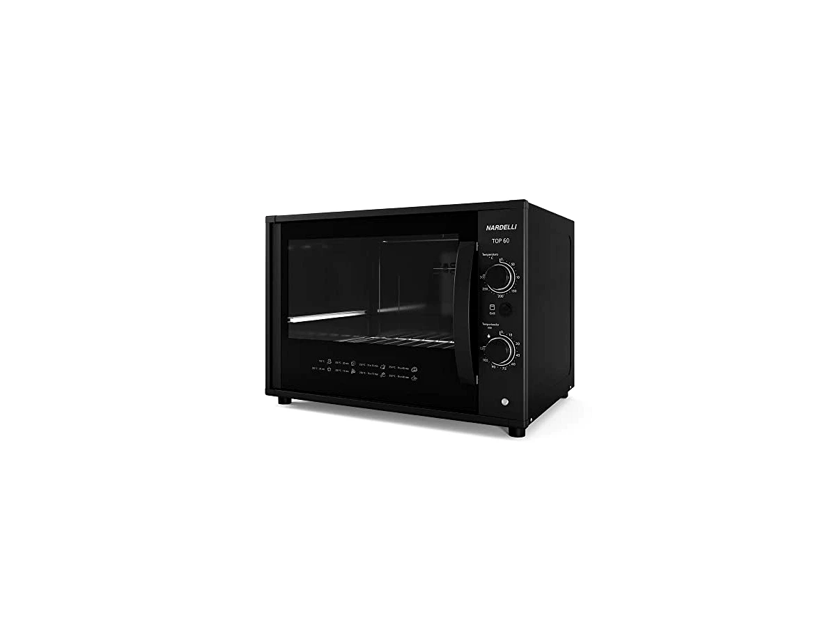 Revisão Forno Elétrico de Bancada Nardelli Top 60 Black 60 Litros Preto: o fim da briga com a gordura encrustada