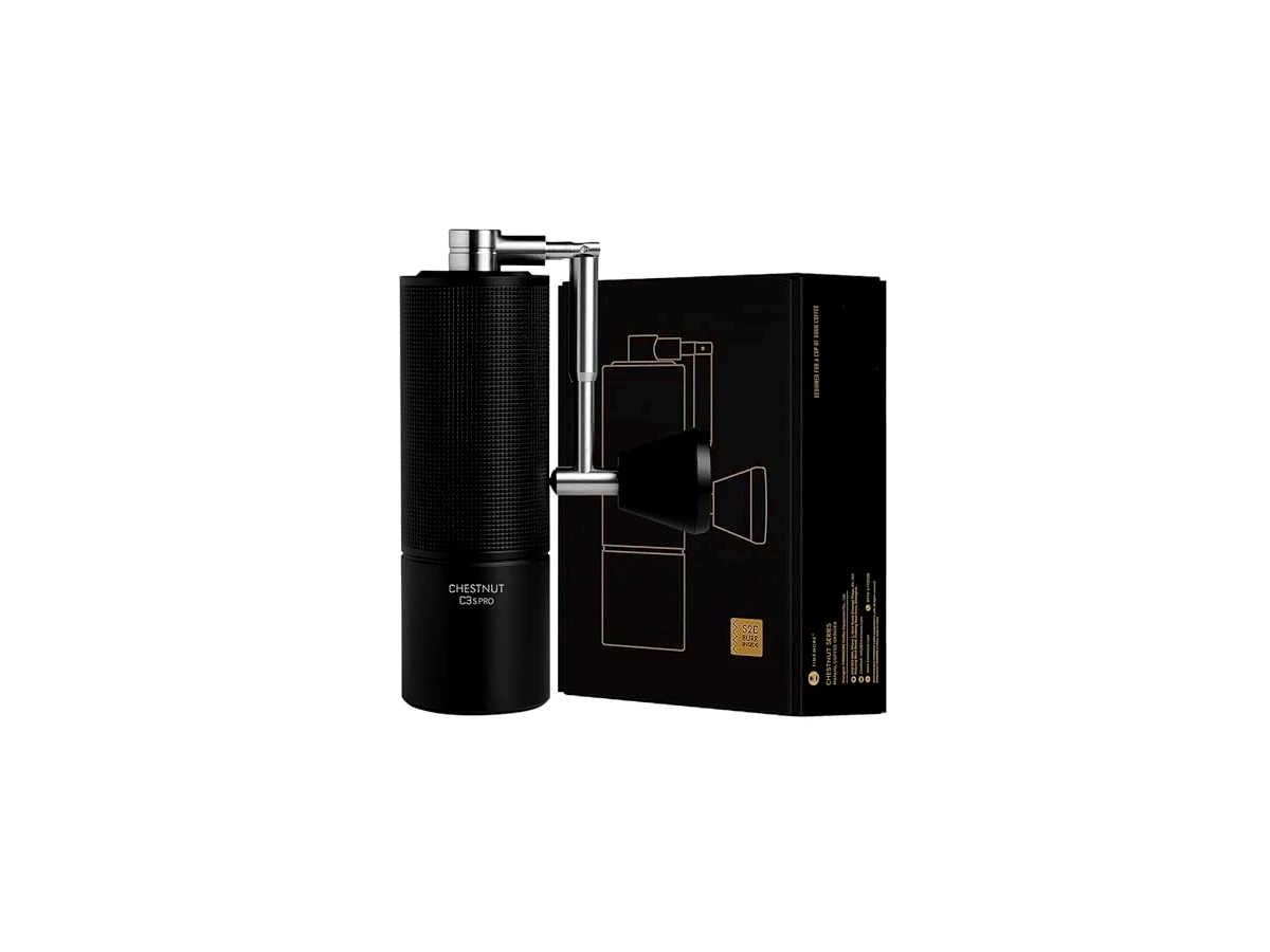 Revisão TIMEMORE Moedor de café manual Chestnut C3S Pro Preto (aço inoxidável, alça dobrável): A escolha definitiva para viagens e coados perfeitos