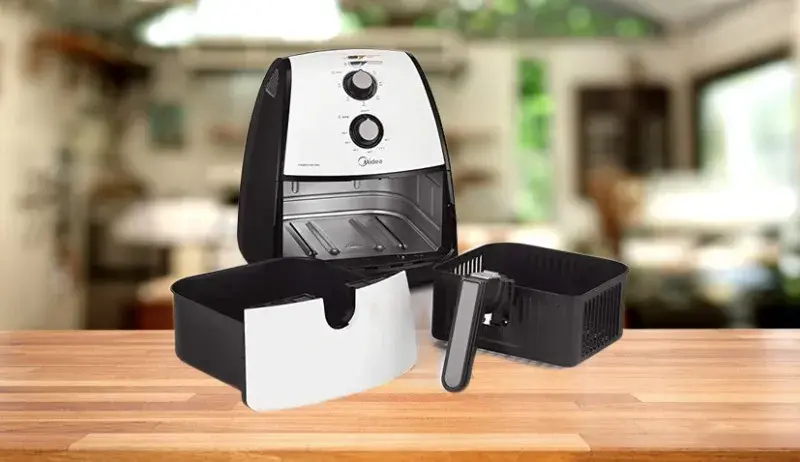 air fryer midea controle de temperatura